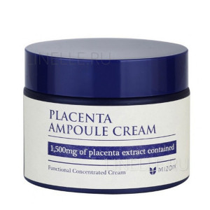Крем Placenta ampoule cream. 50 мл для лица, осветление, , Mizon. 1040р ...